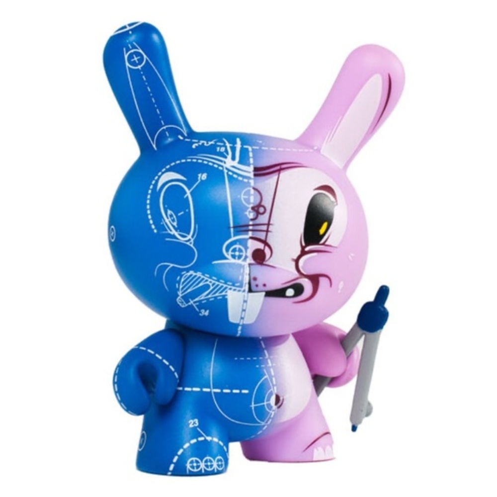 Kidrobot - RARE 2021 Dunny Series Blueprint by Sergio Mancini 3 inch Vinyl NWOT